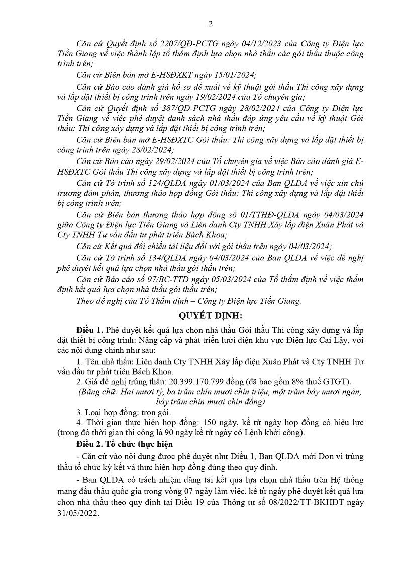 Công ty Bách Khoa: 1 tháng trúng 6 gói thầu tại Điện lực Tiền Giang - Hình 3 Cong ty Bach Khoa: 1 thang trung 6 goi thau tai Dien luc Tien Giang-Hinh-3
