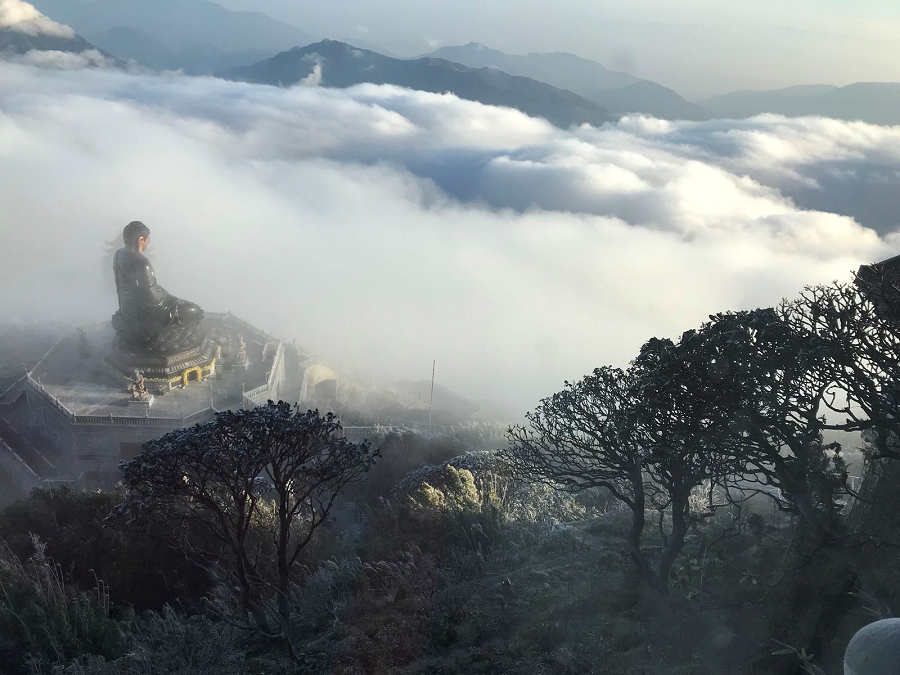 Ve dep cua “dinh nui bac” Fansipan trong mua dong-Hinh-9