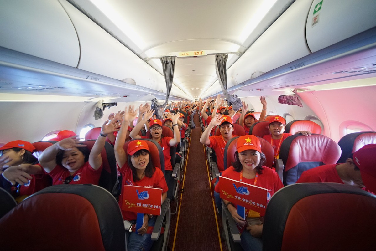 Tau bay Vietjet bat dau Hanh trinh “Toi yeu To quoc toi”