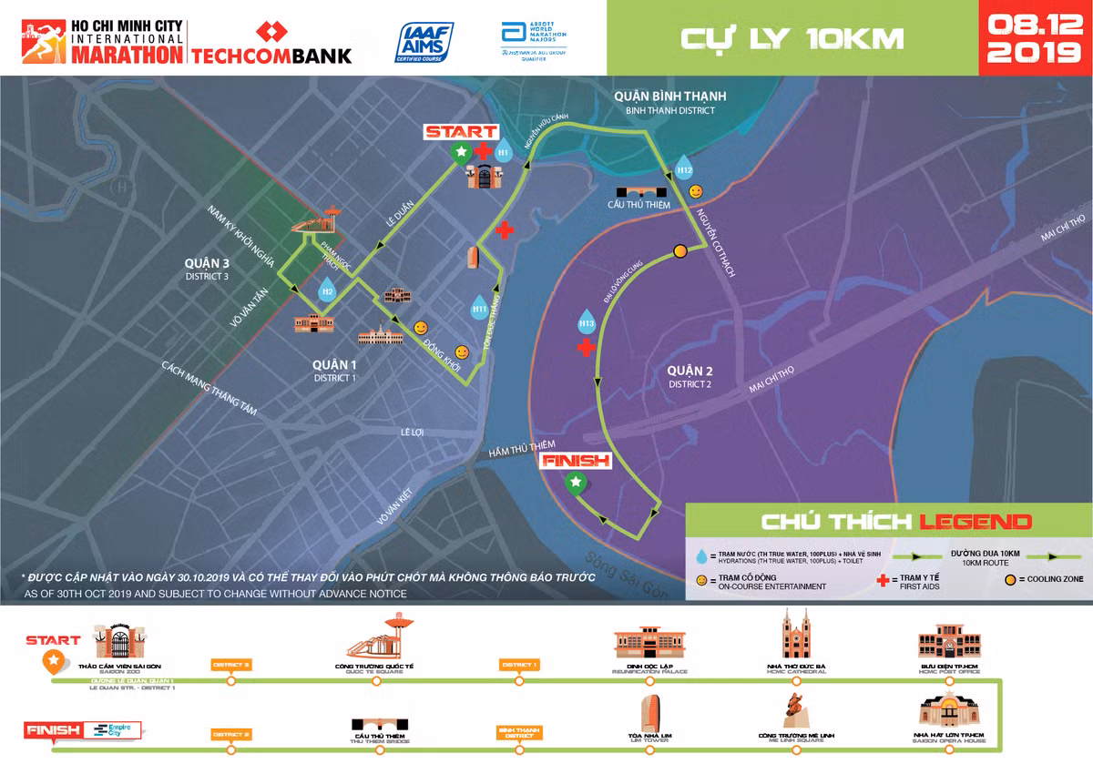 Marathon quoc te TP.HCM Techcombank 2019: Cung duong xanh o thanh pho xanh