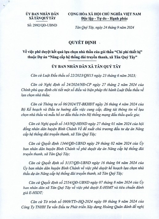 TP HCM: Gói thầu gần 1,4 tỷ xã Bình Lợi về tay Công ty Long An? - Hình 4 TP HCM: Goi thau gan 1,4 ty xa Binh Loi ve tay Cong ty Long An?-Hinh-4