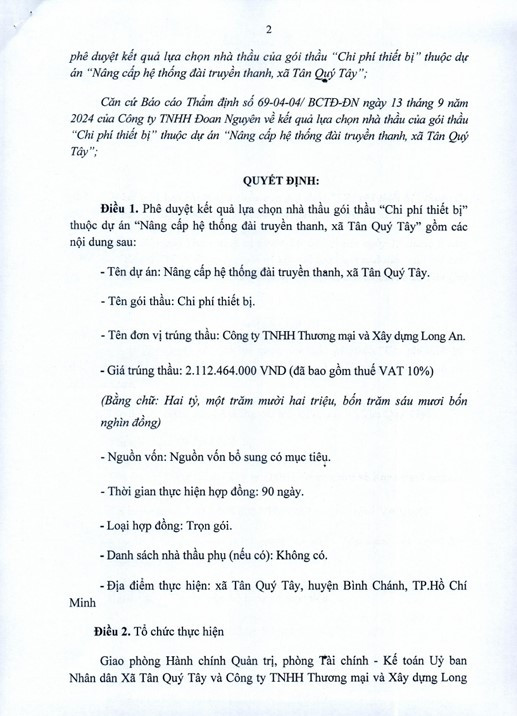 TP HCM: Gói thầu gần 1,4 tỷ xã Bình Lợi về tay Công ty Long An? - Hình 5 TP HCM: Goi thau gan 1,4 ty xa Binh Loi ve tay Cong ty Long An?-Hinh-5