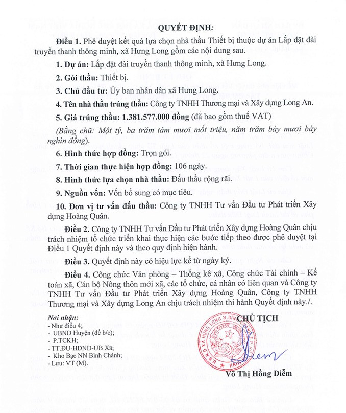 TP HCM: Gói thầu gần 1,4 tỷ xã Bình Lợi về tay Công ty Long An? - Hình 3 TP HCM: Goi thau gan 1,4 ty xa Binh Loi ve tay Cong ty Long An?-Hinh-3