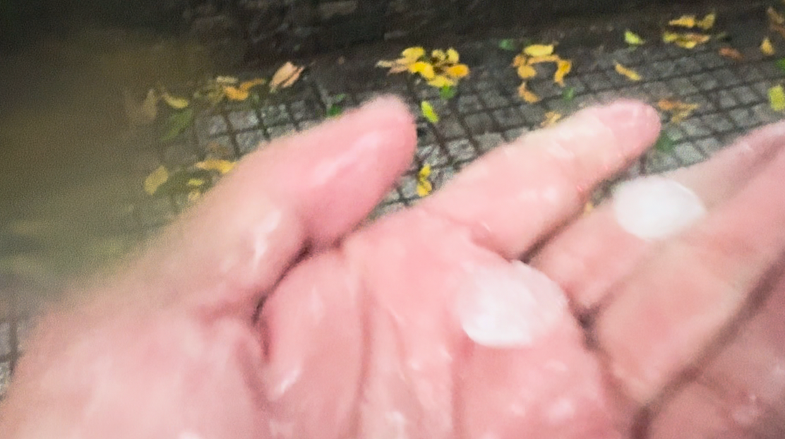 Theo ghi nhận của PV Tri thức và Cuộc sống, tại quận 1, mưa đá rơi hầu như khắp các phường trên địa bàn. Viên đá to bằng đầu ngón tay đã khiến nhiều người dân, du khách thích thú khi hiếm hoi chứng kiến mưa đá.