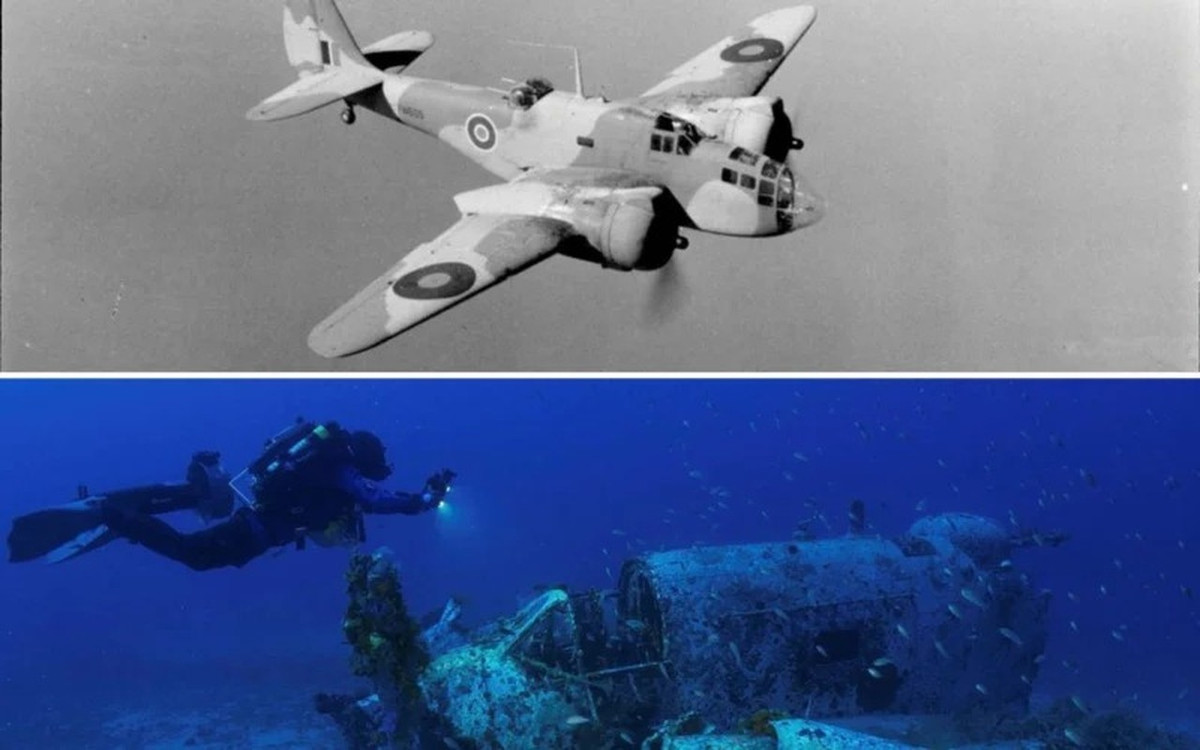 Cụ thể, nhóm thợ lặn kỹ thuật Hy Lạp AegeanTec đã tìm thấy xác máy bay Baltimore FW282 ở độ sâu khoảng 61m bên dưới mặt biển vào năm 2024. Họ nhanh chóng liên lạc với RAAF vì cho rằng xác máy bay này có khả năng thuộc về lực lượng này. Ảnh: RAAF.