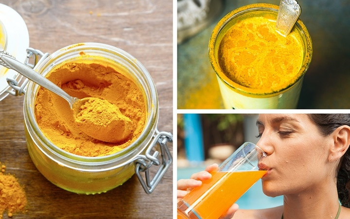 Trà nghệ chứa curcumin - chất chống oxy hóa giúp ngăn chặn viêm ở nhiều tế bào bao gồm tuyến tụy, chất béo và cơ bắp. Đây còn biết đến như là một thần dược đẹp da, giảm cân, tốt cho sức khỏe người phụ nữ sau sinh.