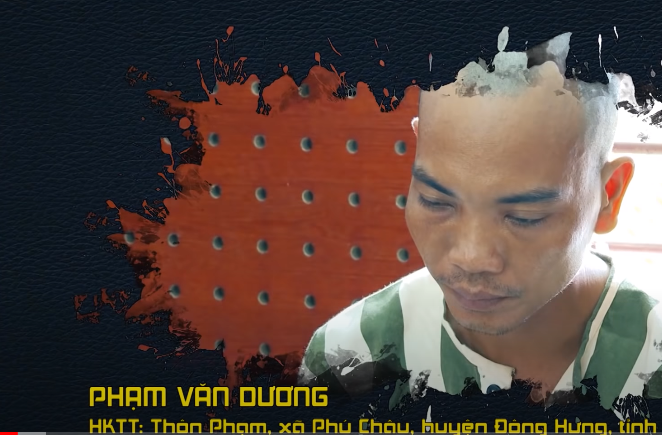 Với quyết tâm không ngừng nghỉ của cán bộ, chiến sỹ Công an tỉnh Yên Bái và dưới sự chỉ đạo của Ban Giám đốc Công an tỉnh và với sự phối hợp Viện khoa học hình sự và Cục hồ sơ nghiệp vụ, chân dung đối tượng nghi vấn được dựng. Đối tượng là Phạm Văn Dương (SN 1985, trú tại thôn Phạm, xã Phú Châu, huyện Đông Hưng, tỉnh Thái Bình).