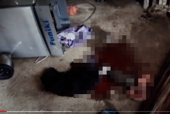 Thấy cháu Triệu Nhật Uyên sinh năm 2016 kêu khóc, Khánh tiếp tục cầm dao chém vào đầu cháu Uyên nhiều phát làm cháu Uyên chết tại chỗ, rồi Khánh đi ra khỏi nhà của Coi. Khi ra sân trước cửa nhà Coi thì Khánh thấy Phương nằm gục ở sân. Khánh bước tới tiếp tục vật lộn, giằng co với Phương, Khánh dùng dao cắt quần của Phương và vứt ra bên cạnh, đồng thời tay vẫn cầm dao chém nhiều phát vào người Phương, tập trung nhiều ở vùng đầu, vùng ngực, hai tay, vùng bụng dưới và hai chân của Phương.