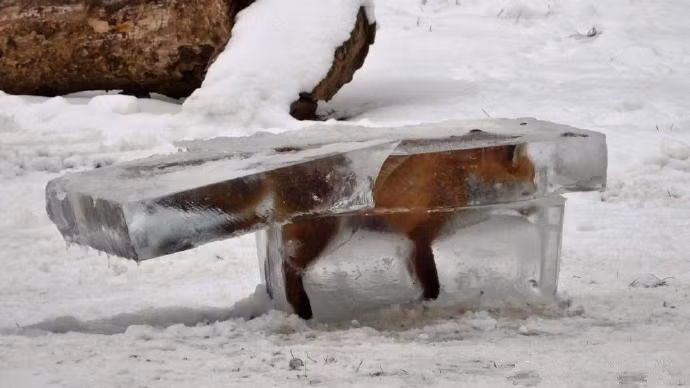 Theo phán đoán, con vật bị đóng băng là do đã vô tình bước vào vùng băng mỏng. Do di chuyển nên cáo đỏ đã làm vỡ băng, rơi vào trong nước và bị đóng băng ngay tức khắc. Chắc chắn nó đã phải trải qua những giây phút hoảng loạn và đau đớn tột độ.