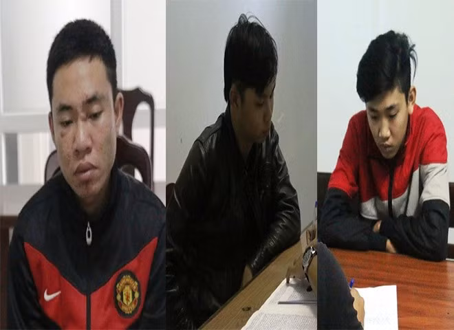 Sau gần 5 giờ, cơ quan cảnh sát điều tra Công an quận Thanh Khê đã xác định được đối tượng gây án và đã bắt toàn bộ 3 đối tượng. (Ảnh: Công an cung cấp).