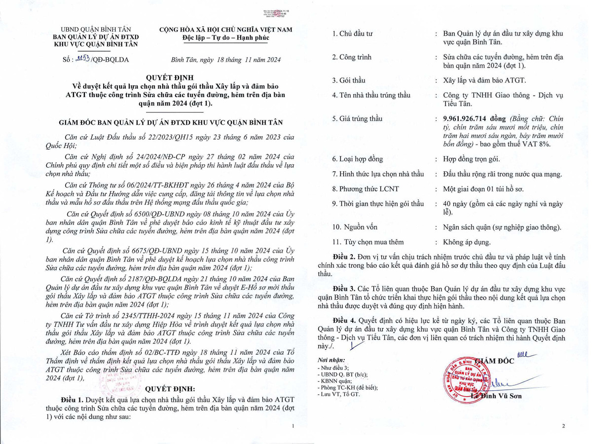 TP HCM: Công ty Tiểu Tân - nhà thầu “ruột” tại quận Bình Tân? - Hình 3 TP HCM: Cong ty Tieu Tan - nha thau “ruot” tai quan Binh Tan?-Hinh-3