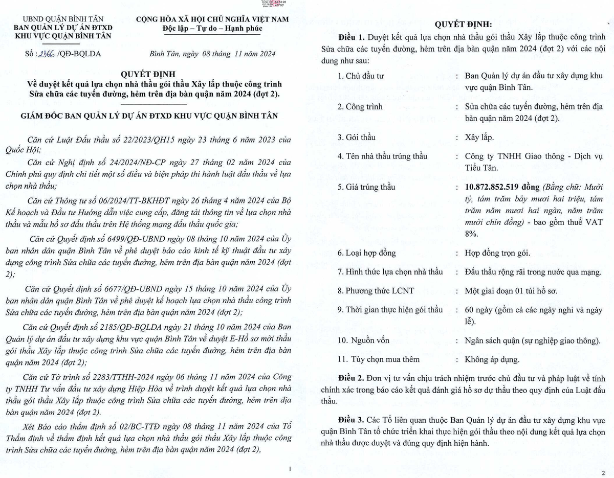 TP HCM: Công ty Tiểu Tân - nhà thầu “ruột” tại quận Bình Tân? - Hình 2 TP HCM: Cong ty Tieu Tan - nha thau “ruot” tai quan Binh Tan?-Hinh-2