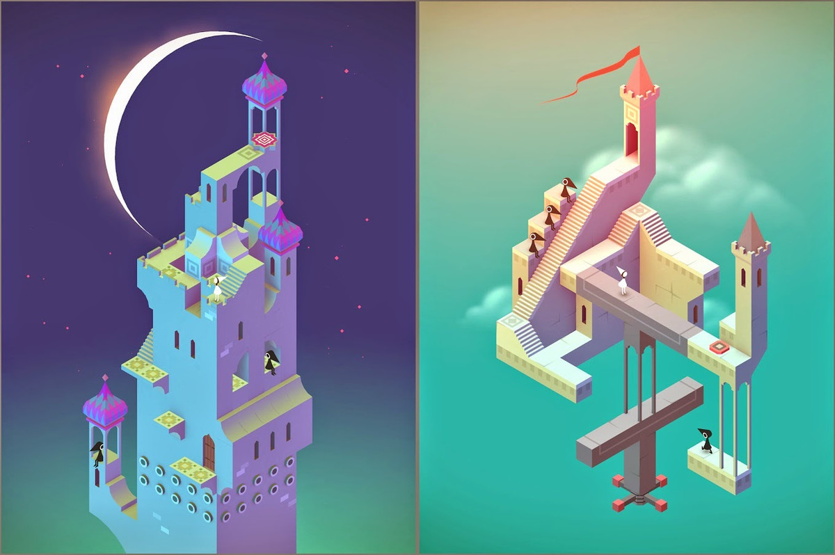 9. Monument Valley 2. Vẫn lối chơi tập trung vào giải đố dựa trên các ảo ảnh 3 chiều trên nền 2 chiều, Monument Valley 2 sẽ dẫn người chơi đến một thế giới sâu sắc hơn với nhiều câu đố hóc búa. Tuy nhiên nếu như đã từng chơi qua phiên bản đầu, người chơi không quá khó khăn để vượt qua các chướng ngại này. Đây cũng là điểm trừ của game khi tính sáng tạo bị thiếu.