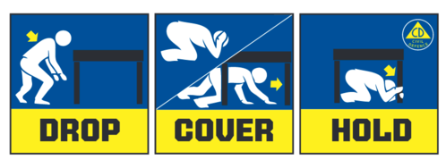 Với những rung chấn nhẹ do động đất, việc trốn dưới gầm bàn được làm bằng vật liệu chắc chắn cũng là một giải pháp tốt.