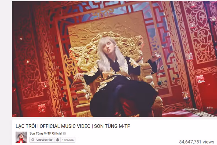 Trước đó, mỗi khi Sơn Tùng MTP ra MV mới, chiến dịch “cày views” thường xuyên được phát động. Nhờ sức mạnh của cộng đồng người hâm mộ, các MV: “Lạc trôi”, “Chúng ta không thuộc về nhau” hiện có lượt xem lần lượt là 89 triệu và 99 triệu views. (Ảnh: chụp màn hình)