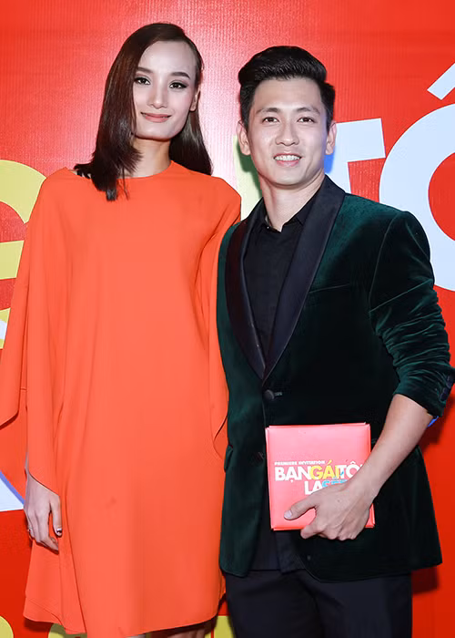 Le Thuy rang ro den ung ho chong ra mat phim