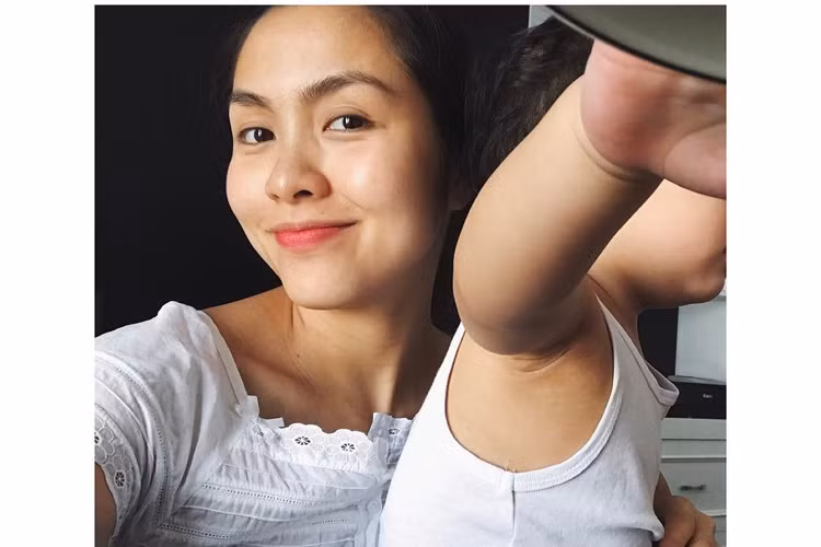 Nghi vấn Tăng Thanh Hà mang bầu lần 2 càng có cơ sở khi cô để lộ gương mặt tròn trịa hơn. (Ảnh: Instagram Tăng Thanh Hà)