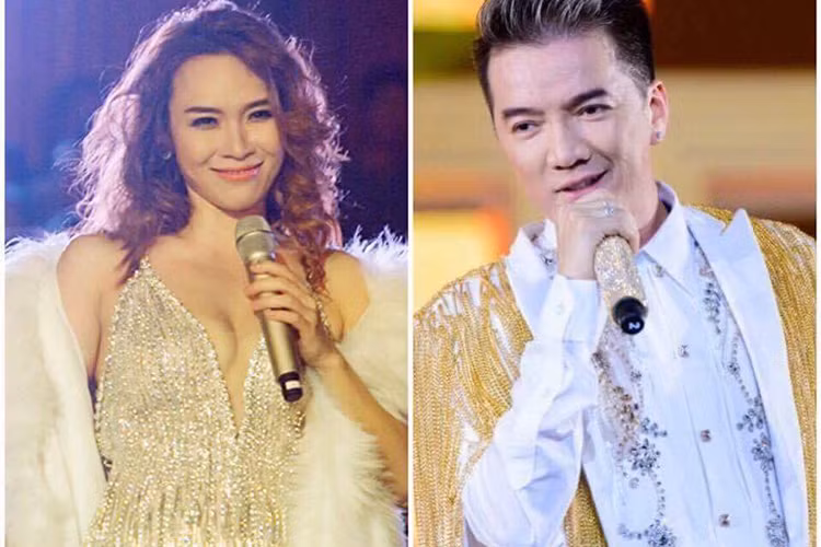 Mới đây, loạt khoảnh khắc Đàm Vĩnh Hưng và Mỹ Tâm giống nhau đến kì lạ được nam ca sĩ đăng tải kèm dòng trạng thái “gây bão” dịp Valentine. (Ảnh: FBNV)