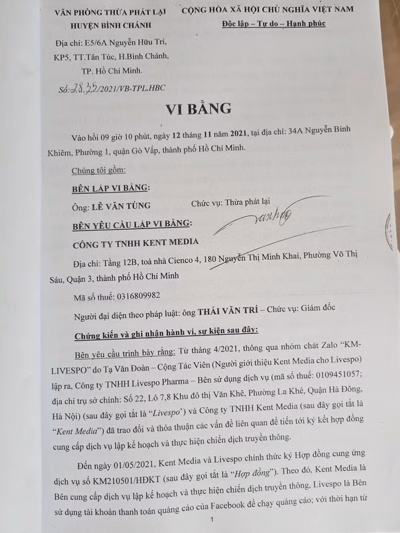 Cty Livespo Pharma bi to su dung dich vu, gay thiet hai: Luat su noi gi?-Hinh-2