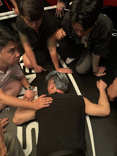 Mới đây, trong khi tự thực hiện cảnh quay mạo hiểm cho MV mới, Du Thiên không may chấn thương ở vùng đầu. Ảnh: Vietnamnet.