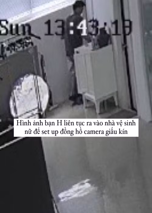 Một người đàn ông tên N.T.H bị nghi ngờ quay lén Châu Bùi. “N.T.H là nhân sự team sản xuất, ngày hôm đó chịu trách nhiệm có mặt trước để mở cửa studio và set up buổi thử đồ”, Châu Bùi chia sẻ.