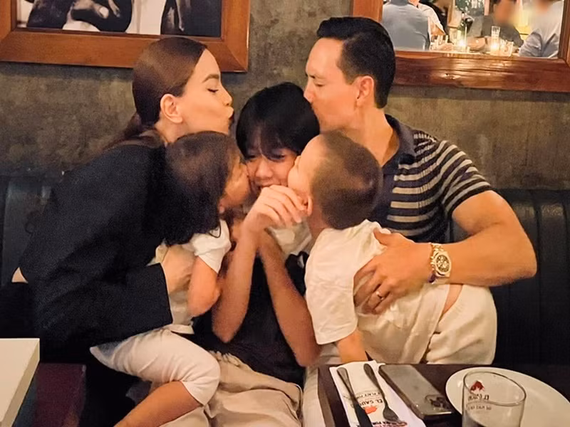 "Subeo quấn quýt anh đó là minh chứng cho trái tim của anh. Và giờ khi mỗi lần anh nhìn Lisa và Leon khóc thì em biết rằng các con của em thật may mắn khi có người cha như anh. Vì em biết anh là tuýp người trân trọng gia đình", Hồ Ngọc Hà bày tỏ.