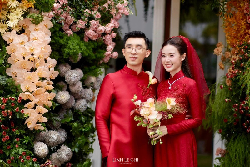 Chồng Midu - doanh nhân Minh Đạt là thiếu gia nhựa Duy Tân. Bởi vậy, nữ diễn viên làm dâu chốn hào môn. Ảnh: FBNV.