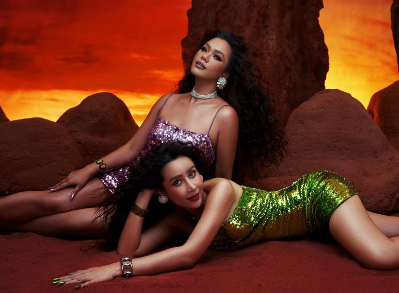 Lưu Hương Giang và Phương Vy sở hữu vóc dáng cân đối, gương mặt thu hút.