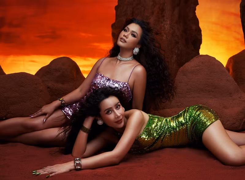 Lưu Hương Giang và Phương Vy sở hữu vóc dáng cân đối, gương mặt thu hút.