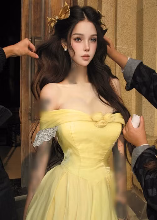 Nhan sắc của cô nàng được nhiều người tán dương xinh như búp bê sống.