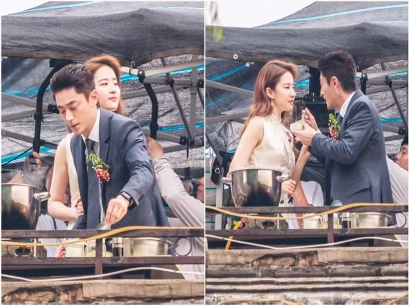 Trong Câu chuyện hoa hồng, Lưu Diệc Phi còn đóng cặp với Hoắc Kiến Hoa. Nam tài tử vào vai Phổ Gia Minh - tri kỷ mắc bệnh ung thư của Diệc Mai. Ảnh: Kinh Tế Đô Thị.