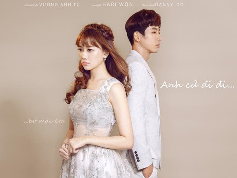 Sự nghiệp ca hát của Hari Won có bước phát triển khá thuận lợi với ca khúc "Anh cứ đi đi" được khán giả đón nhận năm 2016. Ảnh: FBNV.