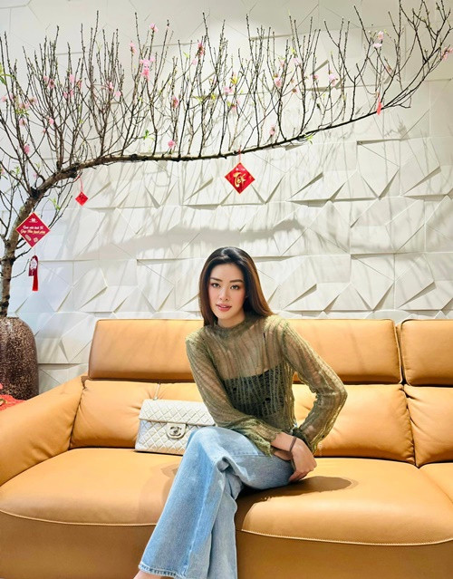 Khánh Vân dọn về sống trong một căn nhà mới vào cuối năm 2023.