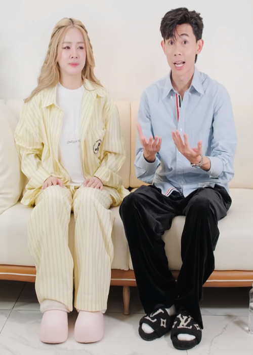 Vào tháng 5/2024, Mie cùng Hồng Thanh làm clip để làm rõ những tin đồn không đúng ngày còn hẹn hò như "Hồng Thanh dựa dẫm vào Mie", "Hồng Thanh chu cấp, mua đồ hiệu cho Mie". Theo Mie và Hồng Thanh, cả hai chưa bao giờ nương tựa nhau về vật chất. Ảnh: Hoa Học Trò.