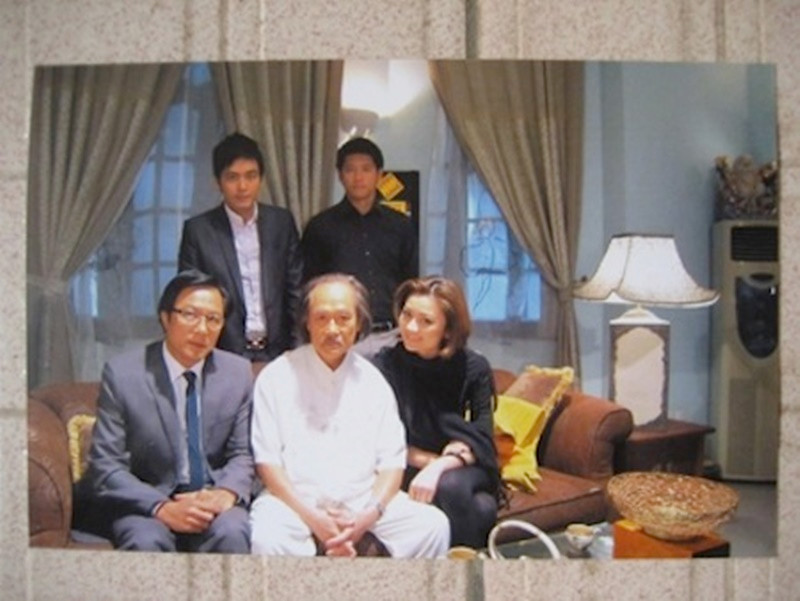 Hình ảnh nghệ sĩ Anh Thái trong phim Cầu vồng tình yêu. Ông vào vai Hoàng Kim - ông nội của nữ chính Mộc Miên (Hồng Diễm đóng). Ảnh: Ngôi Sao.