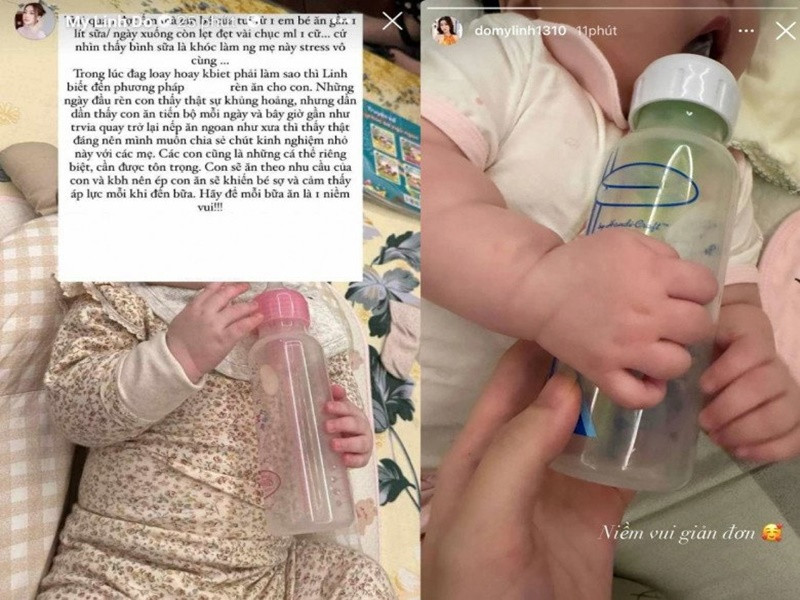 Nàng hậu chia sẻ những kinh nghiệm làm mẹ bỉm sữa.