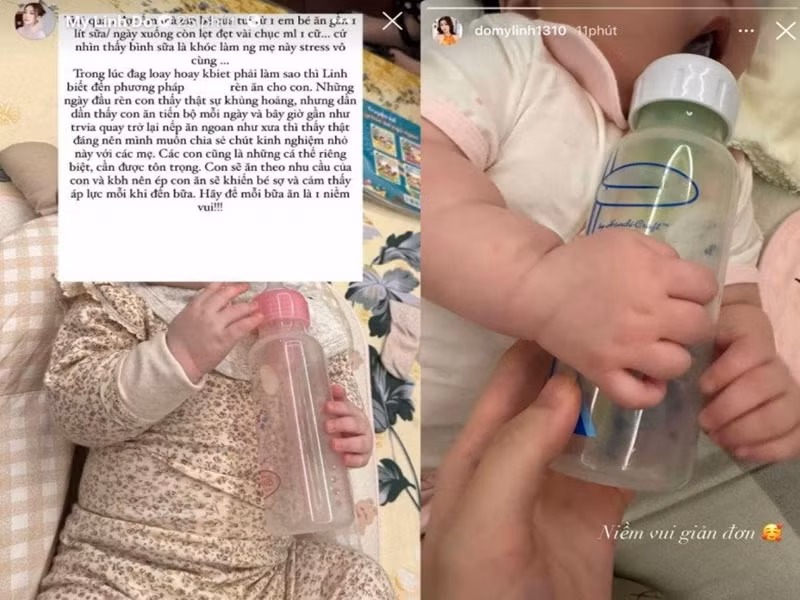 Nàng hậu chia sẻ những kinh nghiệm làm mẹ bỉm sữa.