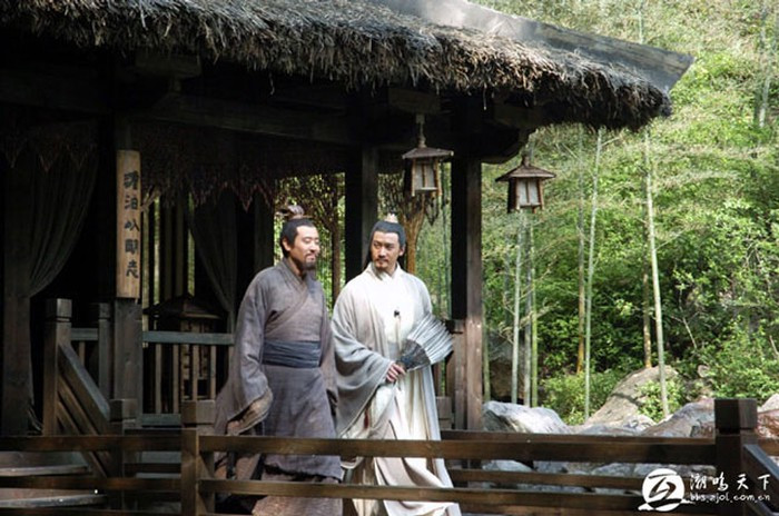 Tạo hình Lưu Bị và Gia Cát Lượng trong phim.