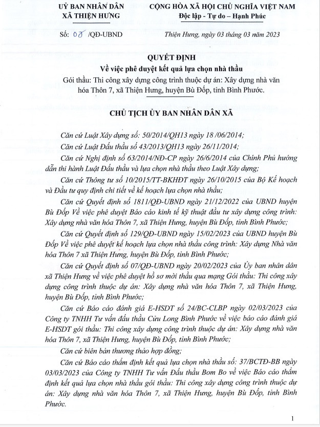 Binh Phuoc: Cty Kien Hung 1 ngay trung 2 goi thau tai xa Thien Hung-Hinh-3