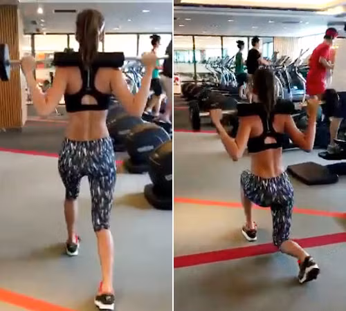 Đặc biệt, nếu muốn cho vòng 3 săn chắc ngoài luyện bài tập Barbell Walking Lunge and Twist thì còn phải kết hợp với chế độ ăn uống, bổ xung các thực phẩm tốt cho vòng 3 như: thực phẩm nhiều đạm, vitamin A, E… Ảnh: Dân việt. 
