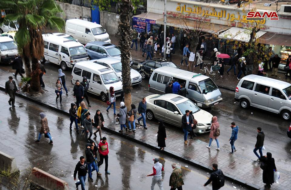 Những con đường tấp nập, nhộn nhịp ở thủ đô Syria. Ảnh: SANA.