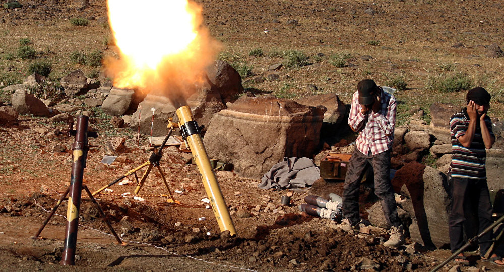 Được biết, trong 24 giờ qua, các tay súng phiến quân đã nã pháo vào nhiều khu dân cư tại các khu vực ở tỉnh Latakia, Hama và Aleppo. Ảnh: Sputnik.