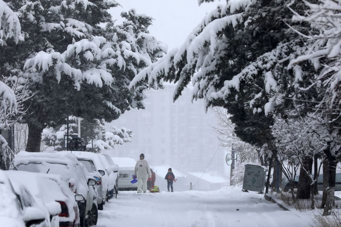 Một ngày mùa đông lạnh lẽo ở Ankara đầu năm 2019. Ảnh: Getty.