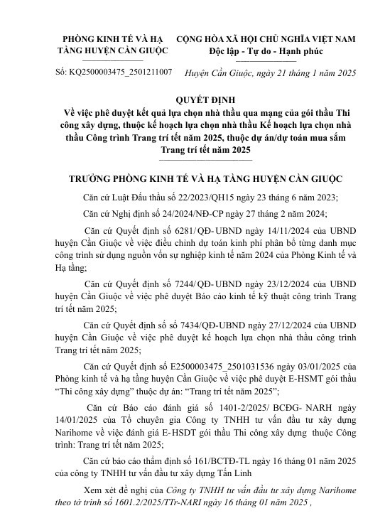 Long An: Công ty Thiên Phú trúng liền 2 gói trang trí tại Cần Giuộc - Hình 3 Long An: Cong ty Thien Phu trung lien 2 goi trang tri tai Can Giuoc-Hinh-3