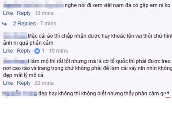 Hình ảnh của cô gái cổ động viên này nhanh chóng lọt vào ống kính máy quay và phát tán nhanh chóng chỉ vài giây sau đó trên mạng xã hội. Không cần phải nói nhiều, đa phần các thành viên mạng đều lên tiếng chỉ trích cách ăn mặc phản cảm của cô gái. 'Dù có xinh đẹp thế nào đi nữa cũng không nên ăn mặc như vậy đứng cổ vũ trước hàng ngàn người'; 'Diện đồ phản cảm quá'… trích một số bình luận của dân mạng.