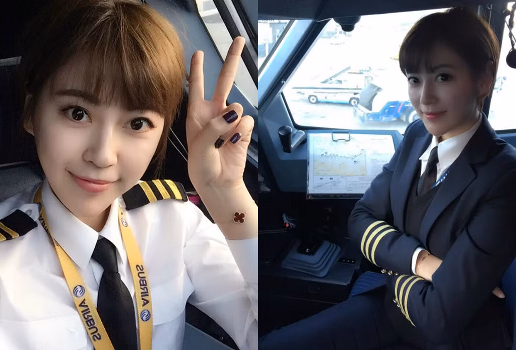 Đoạn Anh (Trung Quốc, tên tiếng Anh là Rita) - nữ phi công lái máy bay Airbus A319, A320, A330 của hãng hàng không China Tibet Airlines. Cô được dân mạng mệnh danh là “nữ phi công xinh nhất Trung Quốc”. Năm 2016, Rita lái chiếc Airbus A330 trong một ngày lễ lớn của China Tibet Airlines và trở thành tâm điểm truyền thông, theo Kknews. Rita đã lập gia đình với một hot boy tài năng, nổi tiếng ở Trung Quốc. Ảnh: Instagram NV.