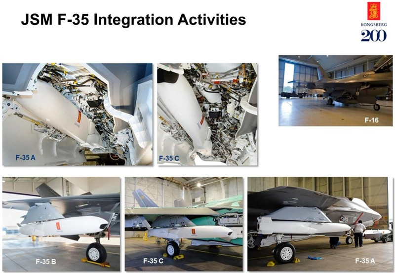 Những linh kiện này sẽ được dùng để sản xuất cả 3 phiên bản của Thủy quân lục chiến, Hải quân, Không quân, cũng như các chương trình xuất khẩu ra nước ngoài. "Tất cả các đơn hàng sẽ có hiệu lực trước tháng 12/2020", nhà thầu quốc phòng Mỹ cho biết. Ảnh trong bài: Tên lửa JSM và tiêm kích F-35.