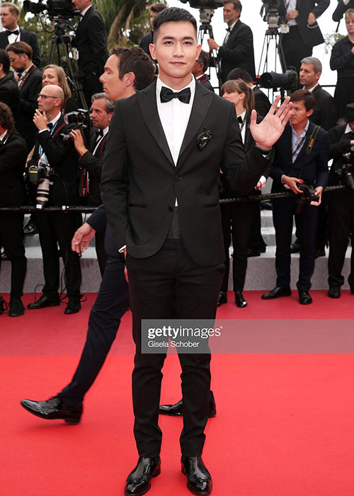 Ngoài Tuyết Nga, một nghệ sĩ khác cũng dự thảm đỏ Cannes năm nay là Võ Cảnh. Ảnh: FBNV