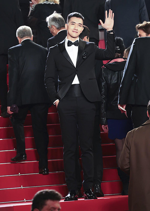Nam diễn viên lần đầu tiên tới Cannes nên cảm thấy khá hồi hộp nhưng rất hào hứng. Ảnh: FBNV