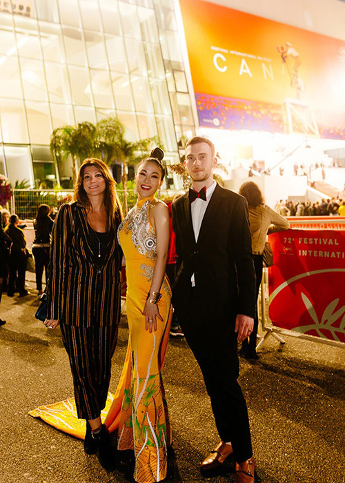 Tuyết Nga chọn cách xuất hiện khá lặng lẽ tại Cannes 2019 thay vì làm lố giống như Ngọc Trinh. Ảnh: Đất Việt